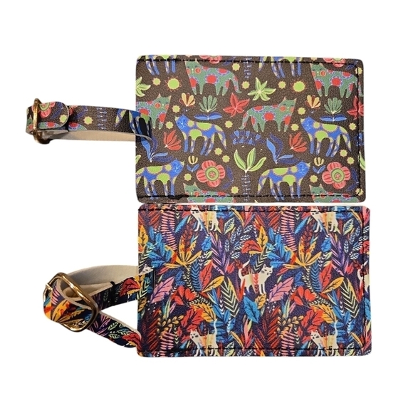 CAT LADY BOX SET OF 2 LUGGAGE TAGS. - Picture 4 of 6